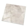 Wallfluent Dessus de table en verre trempé 60x60 cm Motif texturé de marbre- Plateau En Verre