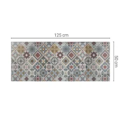 Wallfluent Plateau En Verre<Dessus de table en verre trempé 125x50 cm Motif mosaïque avec ornements