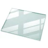 Wallfluent Dessus de table en verre trempé 80x60 cm Transparent- Plateau En Verre