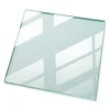 Wallfluent Dessus de table en verre trempé 60x60 cm Transparent- Plateau En Verre