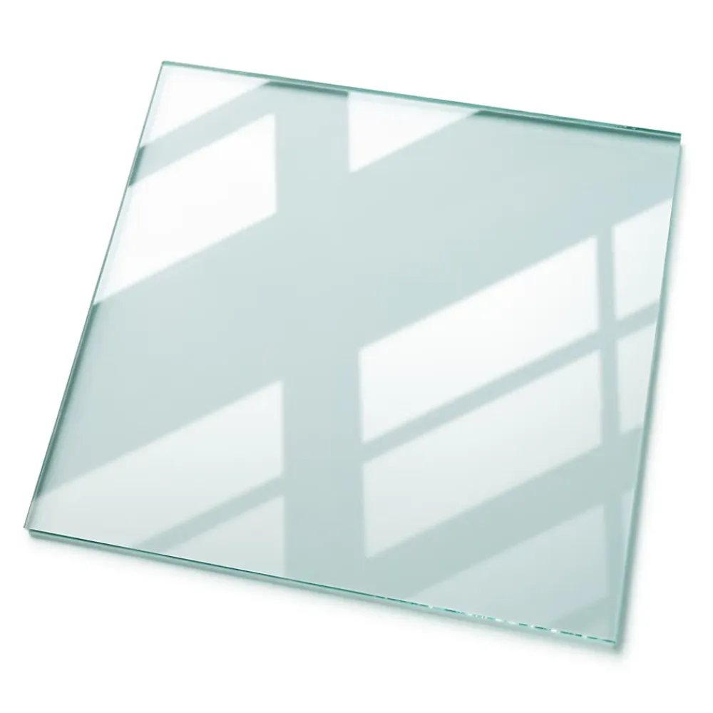 Wallfluent Dessus de table en verre trempé 60x60 cm Transparent- Plateau En Verre