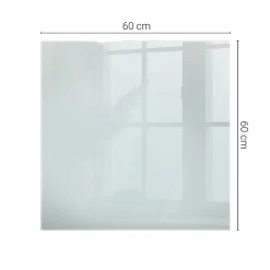 Wallfluent Dessus de table en verre trempé 60x60 cm Transparent- Plateau En Verre