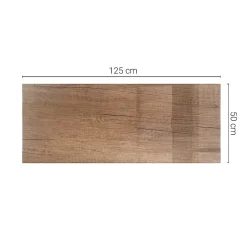 Wallfluent Plateau En Verre<Dessus de table en verre trempé 125x50 cm Motif naturel du bois
