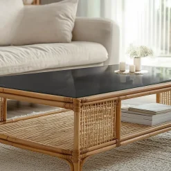 Wallfluent Dessus de table en verre trempé 120x60 cm Couleur noire lisse- Plateau En Verre