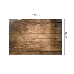 Wallfluent Plateau En Verre<Dessus de table en verre trempé 120x80 cm Structure de planches en bois