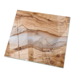 Wallfluent Plateau En Verre<Dessus de table en verre trempé 60x60 cm Bois naturel avec résine