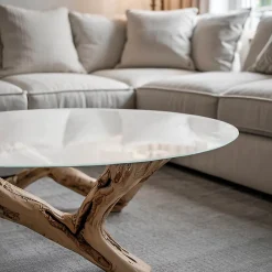 Wallfluent Plateau En Verre<Dessus de table en verre trempé fi50 cm Couleur blanche lisse