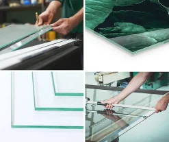 Wallfluent Plateau En Verre<Dessus de table en verre trempé 60x60 cm Motif de marbre veiné