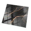Wallfluent Plateau En Verre<Dessus de table en verre trempé 60x60 cm Motif marbré avec veines