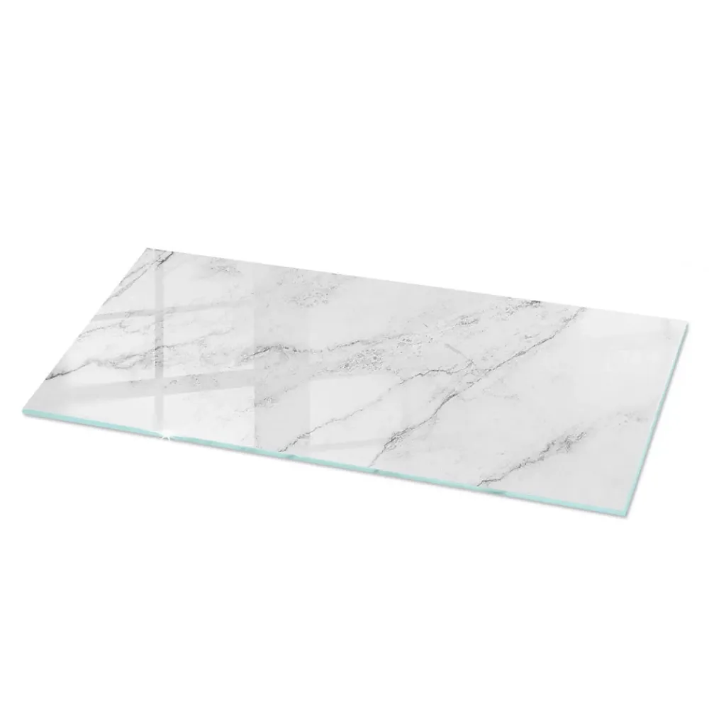 Wallfluent Plateau En Verre<Dessus de table en verre trempé 125x50 cm Motif de surface en marbre