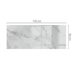 Wallfluent Plateau En Verre<Dessus de table en verre trempé 125x50 cm Motif de surface en marbre