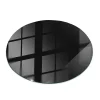 Wallfluent Plateau En Verre<Dessus de table en verre trempé fi50 cm Couleur noire lisse