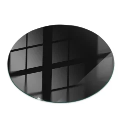 Wallfluent Plateau En Verre<Dessus de table en verre trempé fi50 cm Couleur noire lisse
