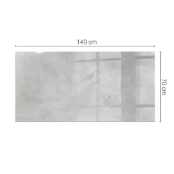 Wallfluent Plateau En Verre<Dessus de table en verre trempé 140x70 cm Texture de béton avec fissures