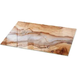 Wallfluent Plateau En Verre<Dessus de table en verre trempé 140x70 cm Bois naturel avec résine