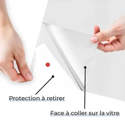 Film Occultant Pour Vitrage<DIMEXACT - Film dépoli repositionnable translucide - 60 cm x 0.5 m - en Rouleau