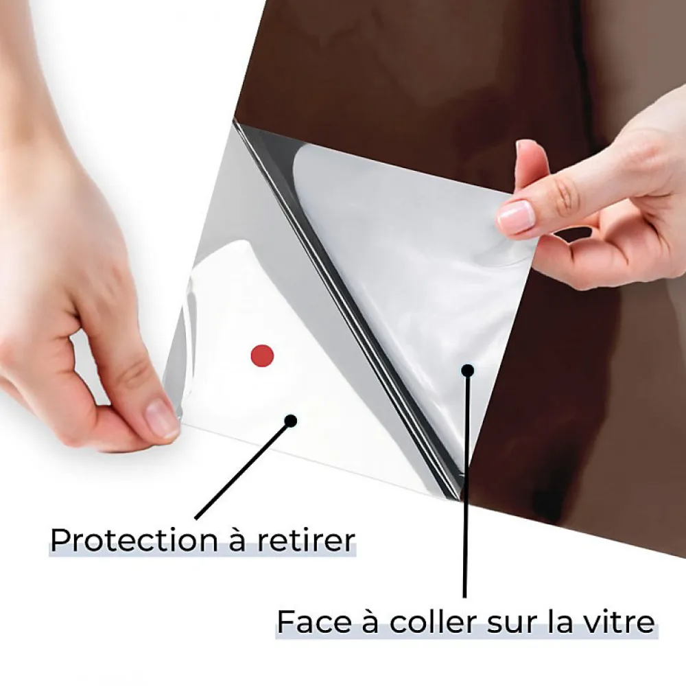 Film Occultant Pour Vitrage<DIMEXACT - Film miroir sans tain repositionnable pour grand vitrage - Bronze - 60 cm x 5 m - en Rouleau
