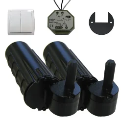 Slid’Up By Mantion Double motorisation pour volet 1 battant gauche SLID'UP URANUS filaire - gond 14 mm- Volet Battant