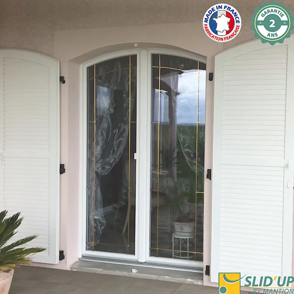 Slid’Up By Mantion Double motorisation pour volet 2 battants SLID'UP URANUS filaire - gond 12 mm- Volet Battant