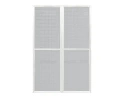 Canopia Double-porte moustiquaire blanche pour véranda- Moustiquaire Pour Tonnelle Et Pergola