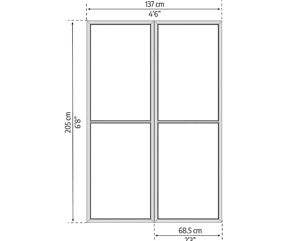 Canopia Double-porte moustiquaire blanche pour véranda- Moustiquaire Pour Tonnelle Et Pergola