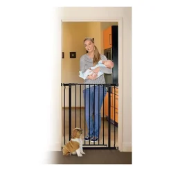 Dreambaby Barriere de securite Extra Haute LIBERTY - Par pression - L 75/81 x H 93 cm - Noire- Barrière De Sécurité