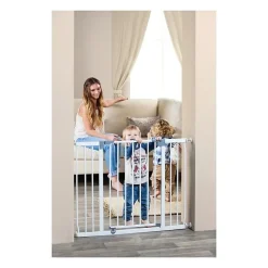 Dreambaby Barriere de securite Extra large LIBERTY - Par pression - L 99/105,5 x H 75 cm - Blanche- Barrière De Sécurité