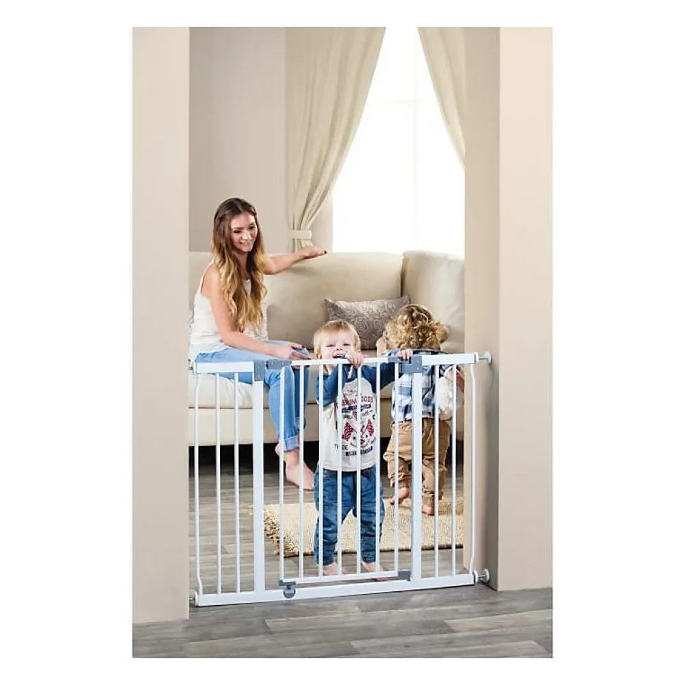 Dreambaby Barriere de securite Extra large LIBERTY - Par pression - L 99/105,5 x H 75 cm - Blanche- Barrière De Sécurité