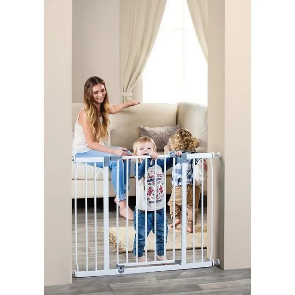 Dreambaby Barriere de securite Extra large LIBERTY - Par pression - L 99/105,5 x H 75 cm - Blanche- Barrière De Sécurité