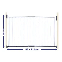 Dreambaby Barrière De Sécurité<Barriere de securite ARIZONA EXTENDA - A visser - L 68/112 cm - Grise