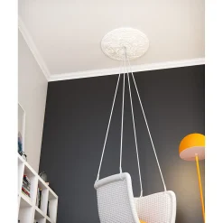 Decoflair E10 Moulure de plafond Polystyrène expansé 75 x 75 x 2000 - 1 pièce- Moulure Et Rosace De Plafond
