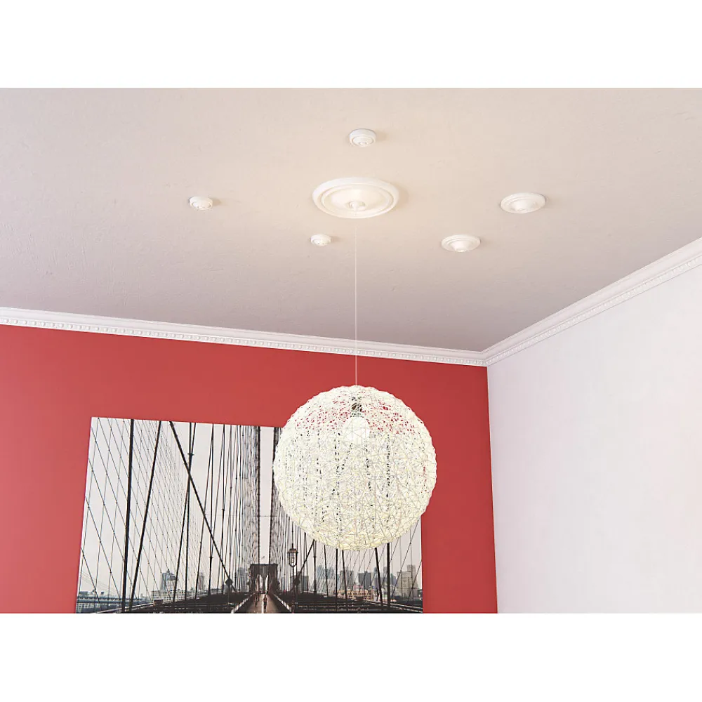 Decoflair E10 Moulure de plafond Polystyrène expansé 75 x 75 x 2000 - 1 pièce- Moulure Et Rosace De Plafond