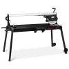Eberth Coupe Carrelage Electrique 1500W, Lame de scie diamant 250mm Profondeur de coupe 36mm Longueur de coupe 1020mm, 0-45 degrés- Outils Du Carreleur