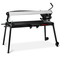 Eberth Coupe Carrelage Electrique 1500W, Lame de scie diamant 250mm Profondeur de coupe 36mm Longueur de coupe 1020mm, 0-45 degrés- Outils Du Carreleur