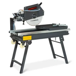 Eberth Outils Du Carreleur<Coupe Carrelage Electrique 2000W, Lame de scie diamant 450mm Profondeur de coupe 140mm Longueur de coupe 700mm, 0-45 degrés