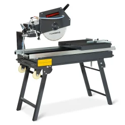 Eberth Scie à pierre 2000 Watt, coupe carreau lame de scie diamant 350mm, profondeur de coupe 100mm, longueur de coupe 800mm- Outils Du Carreleur