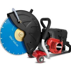Eberth Outils Du Carreleur<Tronçonneuse à essence Motorflex pour coupe à eau et à sec, disque de 350mm, moteur 2 temps de 3 kW, 64,6 ccm de cylindrée