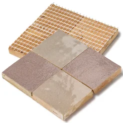 Ro'Ma Nature Echantillon couleur Zellige Gris de lin -- Faïence Pour Pièce À Vivre|Faïence Pour Douche