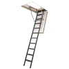 Matisere Echelle coupe feu 60min avec trappe de 86x130cm - Hauteur de 2.33 à 2.80m - LMF60/86130-280- Escalier Escamotable