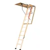 Matisere Echelle coupe feu 60min avec trappe de 86x130cm - Hauteur de 2.42 à 3.05m - LWF60/86130-305- Escalier Escamotable