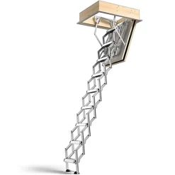 Sogem Escalier Escamotable<Echelle coupe feu trappe 70x120cm - Hauteur sous plafond 3.78 à 4.22m - VARIO60-70130-422