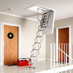 Sogem Escalier Escamotable<Echelle coupe feu trappe 70x120cm - Hauteur sous plafond 3.78 à 4.22m - VARIO60-70130-422