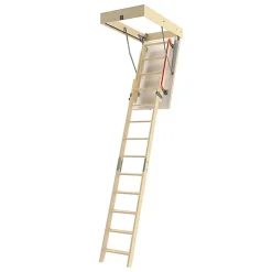 Matisere Echelle escamotable bois - Trémie de 60 x 120cm - Hauteur de 2.00 à 3.05m - LDK60120/305- Escalier Escamotable