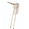 Matisere Echelle escamotable bois - Trémie de 70 x 140cm - Hauteur de 2.80 à 3.05m - LWL70140-3- Escalier Escamotable