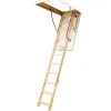 Matisere Echelle escamotable bois - Trémie de 60 x 94cm - Hauteur de 2.50 à 2.80m - LWK6094-2- Escalier Escamotable