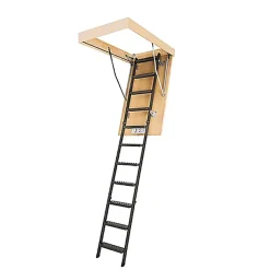 Matisere Escalier Escamotable<Echelle escamotable en métal - Trémie de 70 x 120cm - Hauteur de 2.20 à 2.80m - LMS70120-2