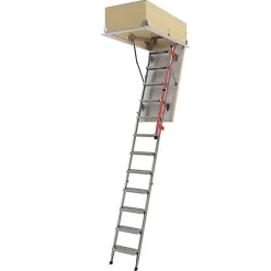 Matisere Escalier Escamotable<Echelle escamotable en métal - Trémie de 92 x 130cm - Hauteur de 2.33 à 2.80m - LML92130-2