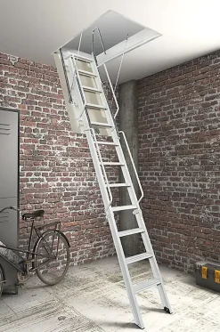 Matisere Escalier Escamotable<Echelle Escamotable Métal - Trappe 70x190cm - Hauteur 4.76 à 4.85m - ACITRE/190-70-485