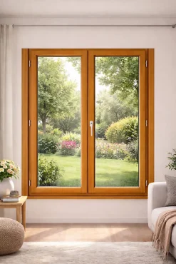 Gd Menuiseries Elargisseur Bois Exotique 50x46x2400mm Dormant Tradition (par 2)- Porte D'Entrée