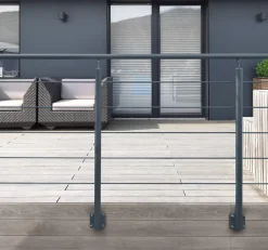 Kordo Accessoire D'Escalier<Embout de main courante gris anthracite, Opalu